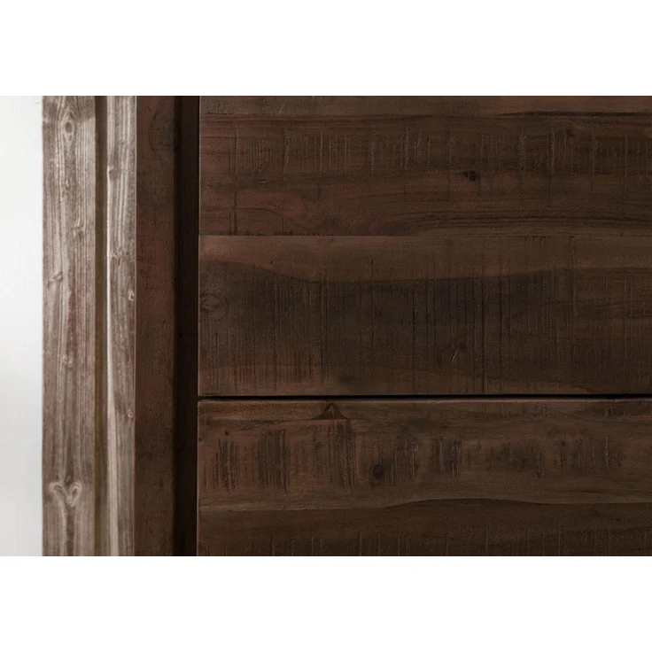 Vitrine Akazie 58x40x180 dunkelbraun lackiert BARK #202 – Bild 7