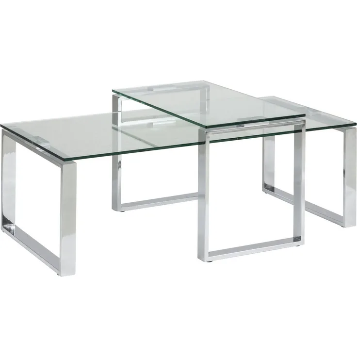 Satztische KATRINE, Glas/Chrom, ca. 115 cm