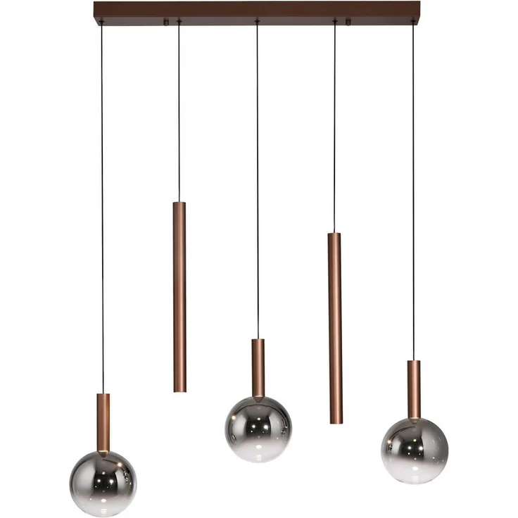 Paul Neuhaus LED Pendelleuchte BOWL, Memoryfunktion, LED fest integriert, Warmweiß, Dimmbar über Lichtschalter, Memory, Höhenverstellbar, Rauchgläser – Bild 2