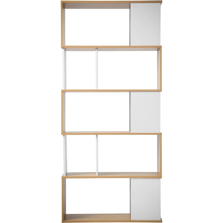 Casâme Bücherregal in Weiß- und Eichendekor - H173,5 cm - Weiß – Bild 7