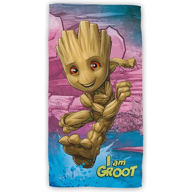 Groot Baumwolle Strandtuch Frottee Badetuch mit Premium Druck, 70x140 cm