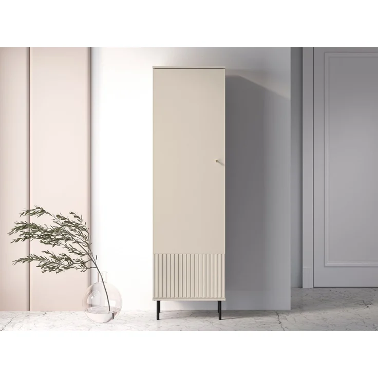 Selsey “Caletto’ Garderobenschrank eintürig, beige, ca. 190 x 55 x 34 cm – Bild 2