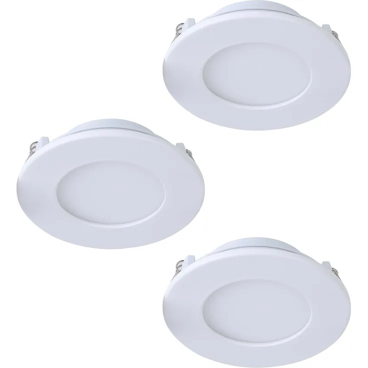 Eglo 900099 LED Einbauleuchte FUEVA-Z weiss H:2. 6cm Ø8. 5cm rund IP20/44 dimmbar 2700-6500K mit Connect-Z Funktion