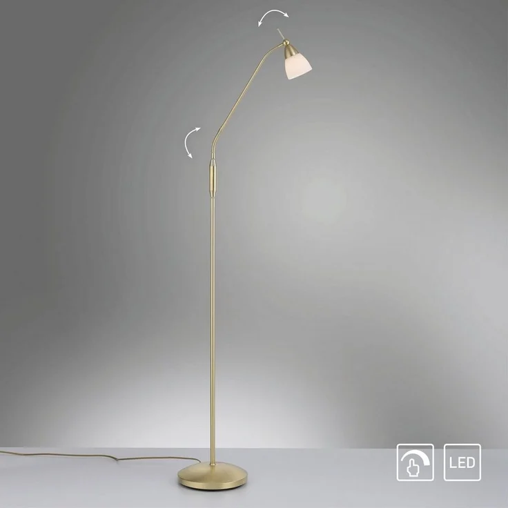 Paul Neuhaus Stehlampe PINO, LED wechselbar, Warmweiß – Bild 1