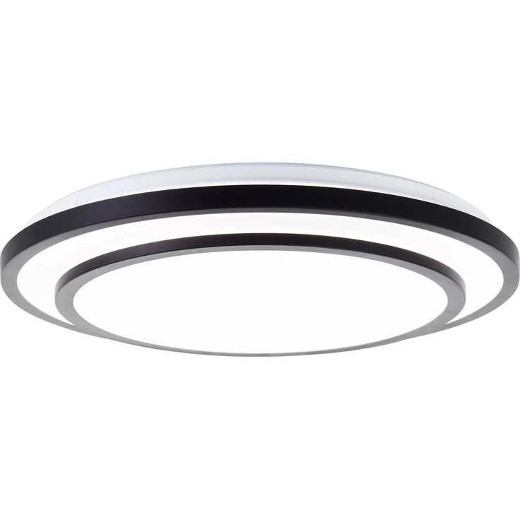 Brilliant LED Wand- und Deckenleuchte Luciano G80564A76 Wohnzimmer, Schlafzimmer Metall/Kunststoff Indoor Decke schwarz - LED fest integriert – Bild 1