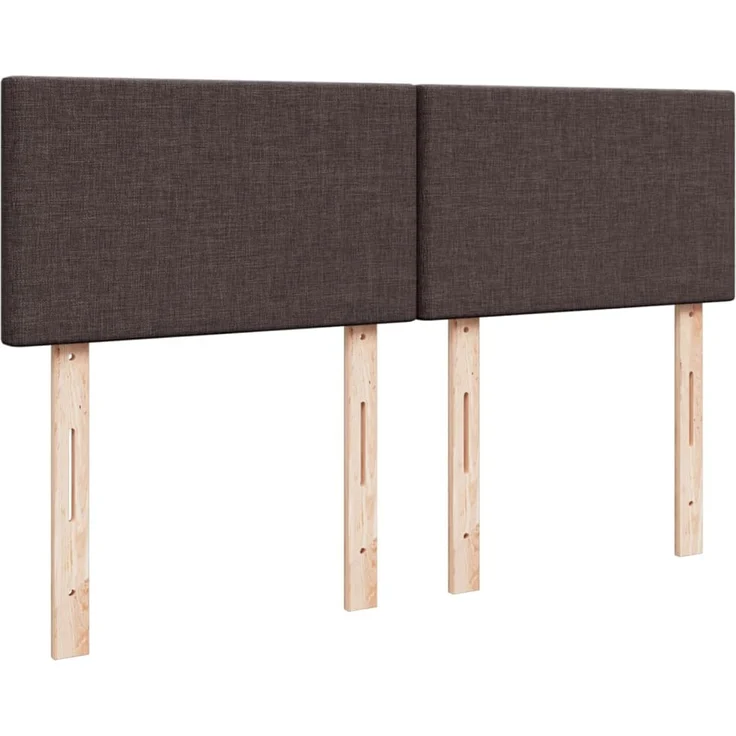 vidaXL Boxspringbett mit Matratze Dunkelbraun 140x190 cm Stoff 3288971 – Bild 12