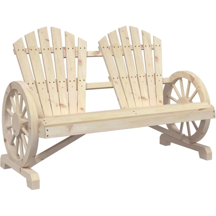 vidaXL Adirondack-Gartenstuhl 2-Sitzer Massivholz Tanne 365095 – Bild 4