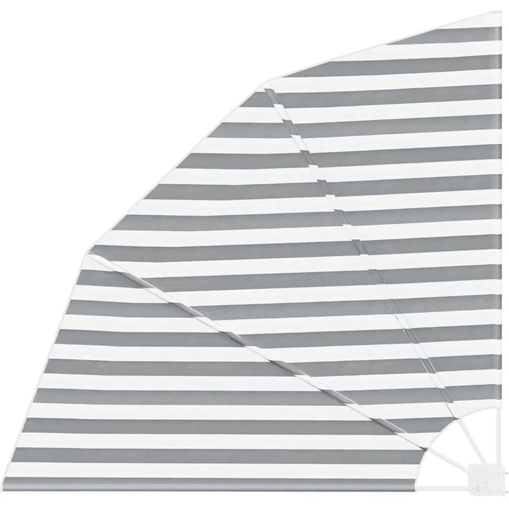 vidaXL Balkon Sichtschutz 160 x 160 cm Polyester Anthrazit und Weiß 42000922 – Bild 2