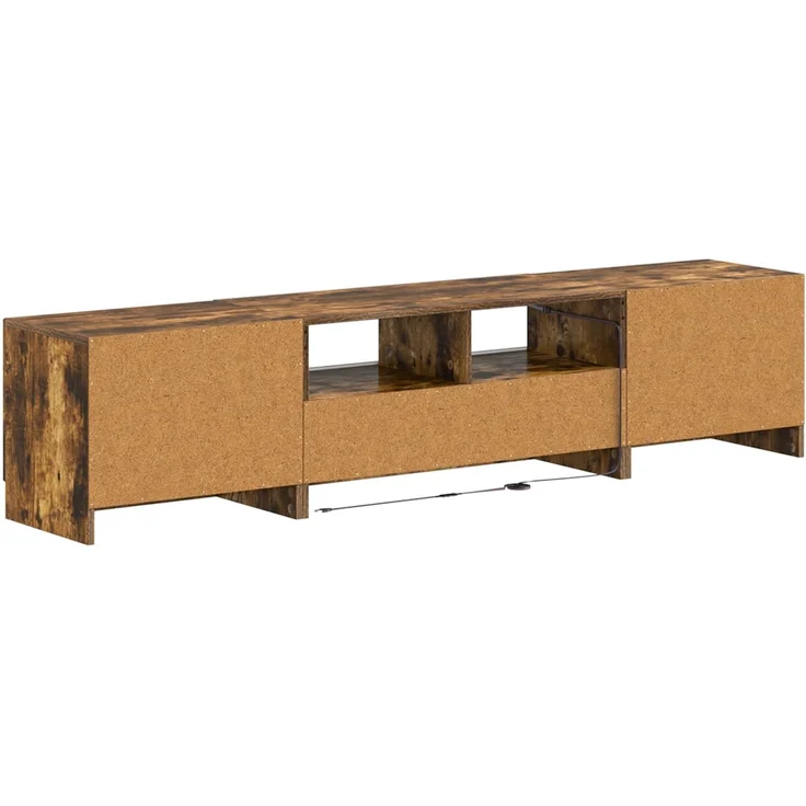 vidaXL LED-TV-Schrank UTRECHT 3 stk. Raucheiche Holzwerkstoff 3417008 – Bild 6