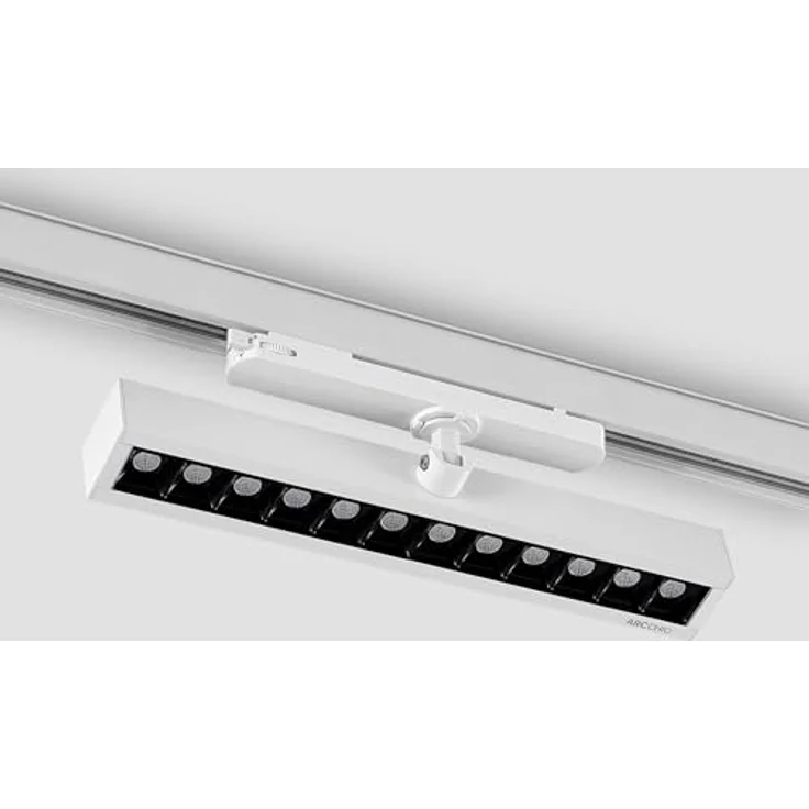 Arcchio LED Stromschienenstrahler Millay, 1 flammig, moderne Arbeitszimmerleuchte in Weiß aus Aluminium – Bild 5