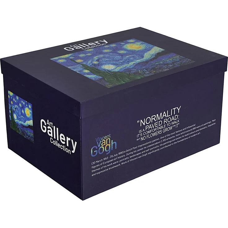 DUO ART GALLERY Teekanne mit 2 Tassen und Teesieb STARRY NIGHT inspired by Van Gogh, New Bone China Porzellan – Bild 4