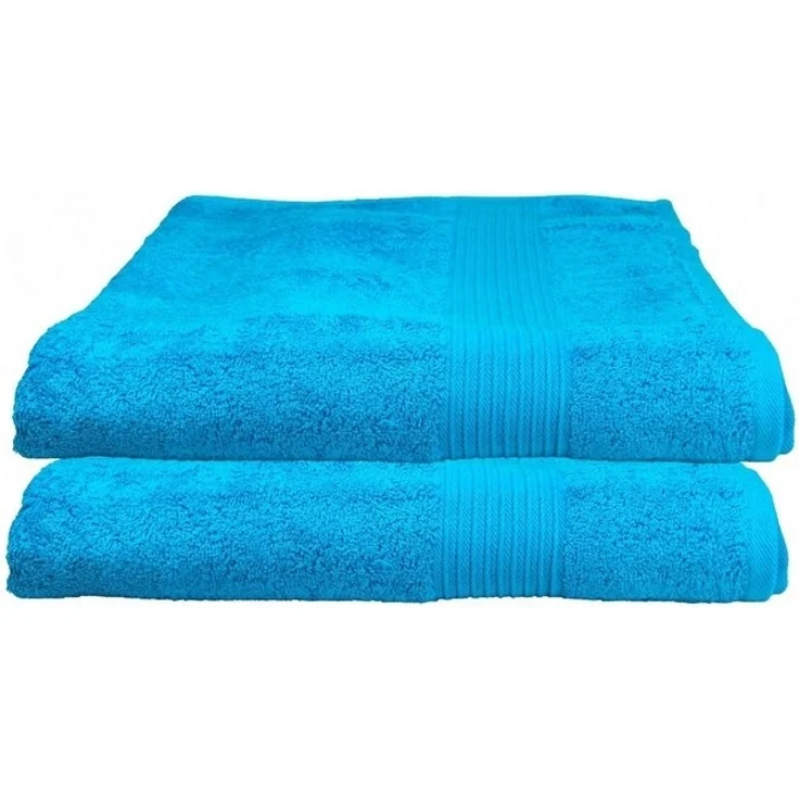 Julie Julsen Badetuch 2-Badetuch-Türkis-Badetuch 100 x 150 cm, Baumwolle (2-St) – Bild 1