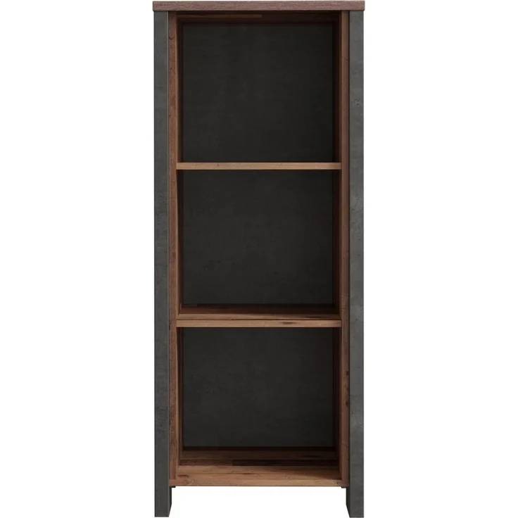 Forte Möbel 'Clif' Aktenregal, Bücherregal, old wood/ Beton Optik, ca. 115 cm hoch – Bild 2