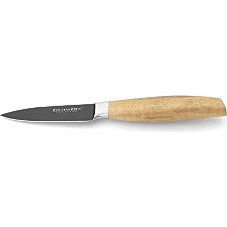 ECHTWERK Schälmesser Classic, aus hochwertigem Stahl, Obst- & Gemüsemmeser mit Rosenholzgriff, 8,8cm – Bild 2