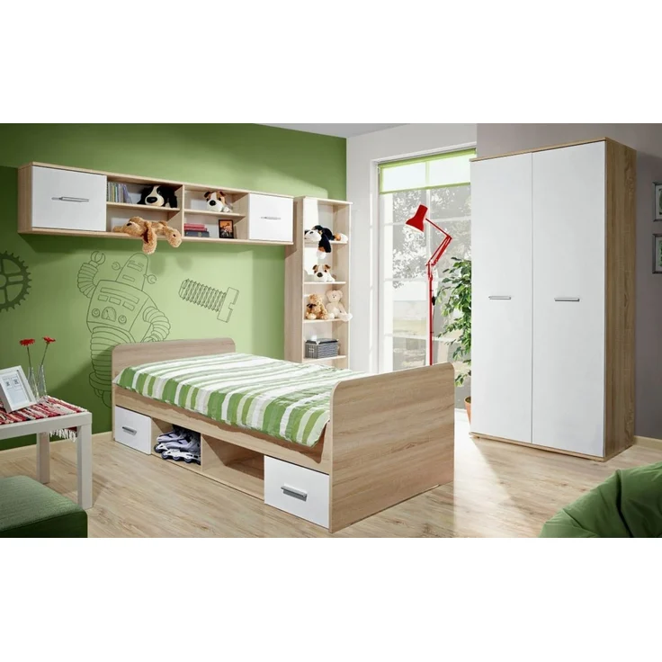 Kinder-/Jugendzimmer Superior in weiß und Eiche 4-teilig – Bild 2