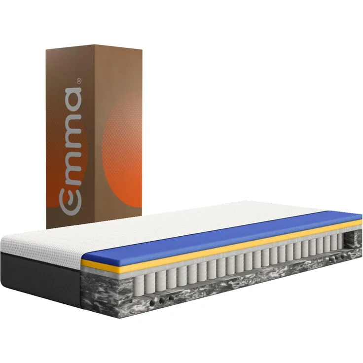 EMMA Premium Hybrid 25 Matratze 7-Zonen AiroCell 80x200Höhe: 25 cm wärmeregulierende AeroFLex-Technologie Körpergerechte Anpassung und Druckentlastung