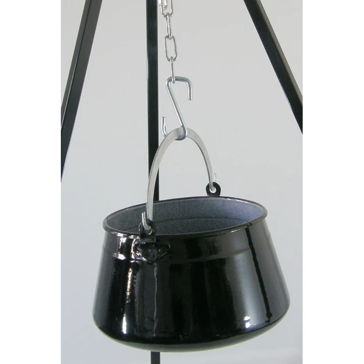 Su-Deco Gulaschkessel rustikal 6 Liter schwarz granit – Bild 2