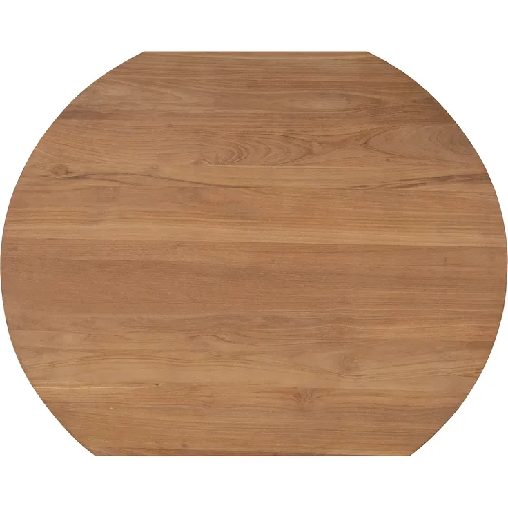 Vente-unique - TRIANI Garden dining set Holz, Platte Beige - B 120 cm x H 75 cm x L 120 cm – Bild 3