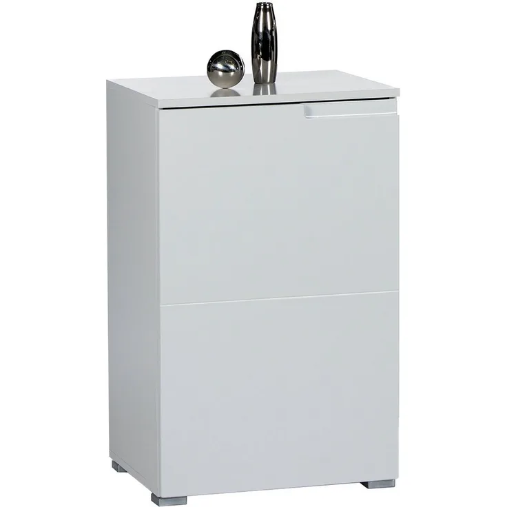 Kommode >Suzette< in Weiß aus MDF - 50x80x40cm (BxHxT)