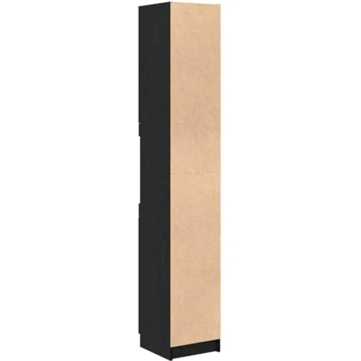 vidaXL Badezimmerschrank Schwarz Eichen-Optik 32 x 34 x 188,5 cm 862097 – Bild 10