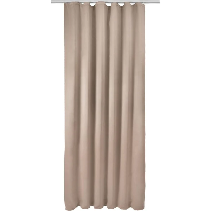 Beautissu Vorhang Amelie BK Blackout mit Kräuselband, 140x245cm, Sand, 2er Set, Gardine, Blickdicht, Verdunkelung, Variante: Blackoutvorhang, 100% verdunkelnd – Bild 8