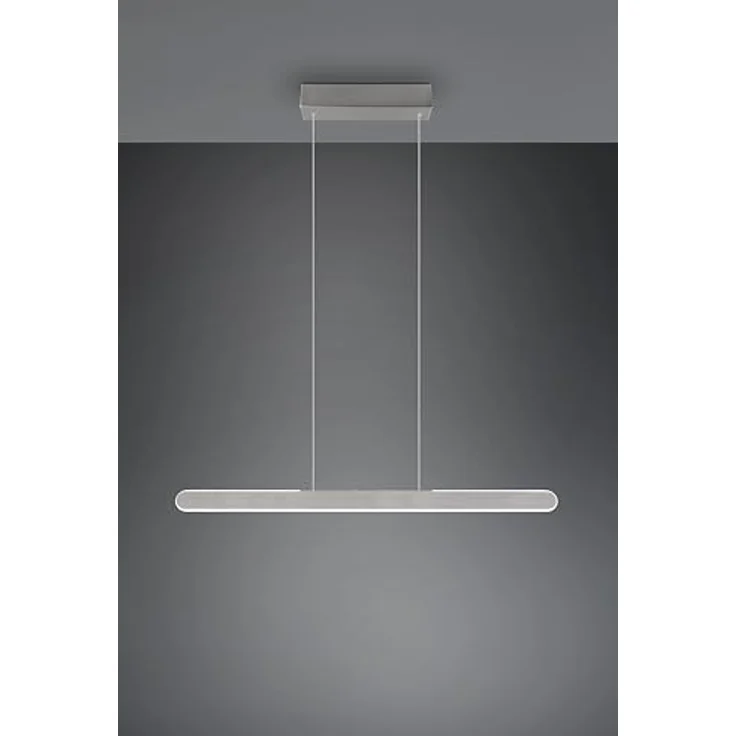 Trio Helios LED Pendelleuchte, 28W, gebürstetes Aluminium, dimmbar, CCT einstellbare Lichtfarbe, Touch-Bedienung, 3300 lm – Bild 10