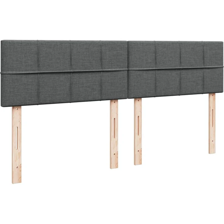 vidaXL Boxspringbett mit Matratze Dunkelgrau 180x200 cm Stoff 3288268 – Bild 7