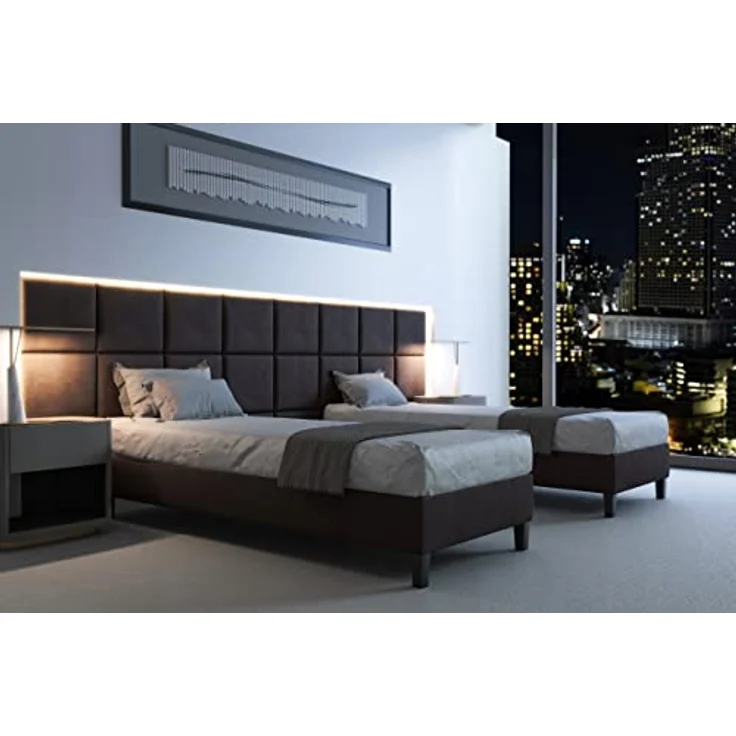 Best for Home Boxspringbett Hotelbett, Gästebett, Rahmenbett, Einzelbett, Bettgestell, Massivholz (Seniorebett, Matratze, Jugendbett, Kinderbett, 70x200 80x200 90x200 100x200 cm), Komfortbett, Boxspringgestell, TOP Preis-Leistungs-Verhältnis – Bild 8