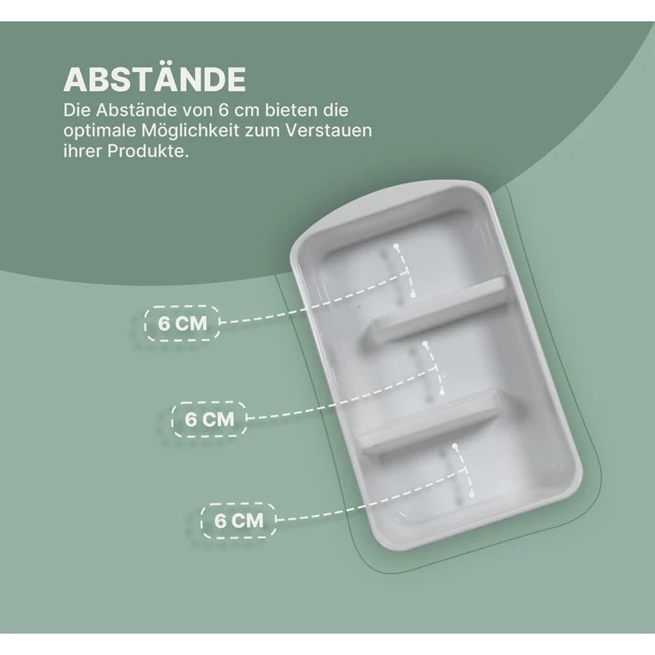 Küchen Organizer mit 3 Fächern - Aufbewahrungsbox für Tütensuppen, Gewürzmischungen uvm. Ordnungssystem für Lebensmittel Kunststoff – Bild 2