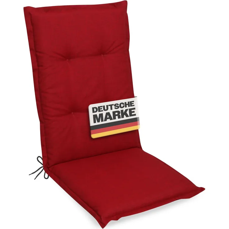 Gardissimo PREMIUM Hochlehner Gartenstuhl Auflagen 120x50x8cm rot