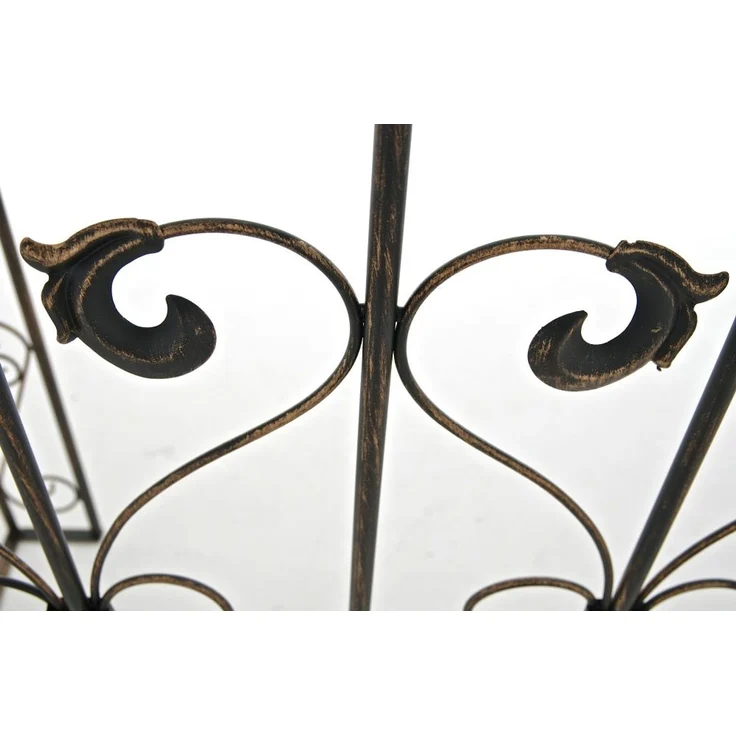 Rosenbogen WEIMAR mit Tor - 135x41,5x245cm, Metall, Bronze | Rankhilfe Rosen Rankgitter Gartendekoration – Bild 6