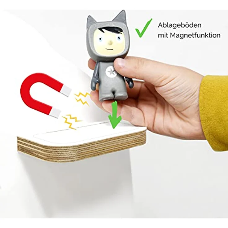 stadtecken Kinder Regal für Musikbox I Motiv After The rain, klein I Geeignet für die Toniebox und ca. 25 Tonies I Geschenk I Geschenkidee I Spielen I Sammeln I Zum Aufstellen oder Aufhängen – Bild 10
