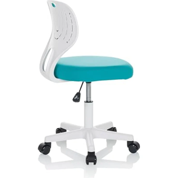 hjh OFFICE Kinder Schreibtischstuhl KIDDY TOP W Kinderbürostuhl Stoff Drehstuhl, mitwachsend, Blau, 736426 – Bild 6
