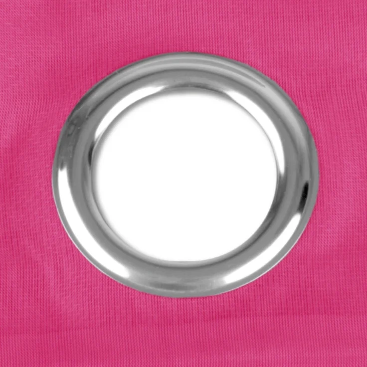 Ösen-Bistrogardine in B160cm x L60cm, transparente uni Scheibengardine Voile in vielen verschiedenen Farben erhältlich (pink-fuchsia) – Bild 2