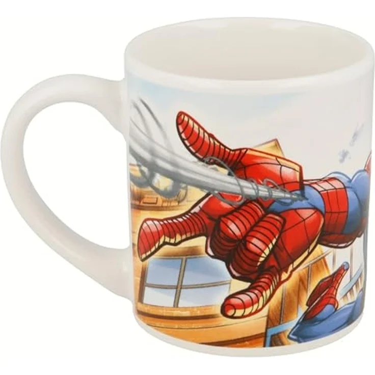 Spider-Man Snack Set 3 teilig aus Keramik mit Teller Schale und Tasse Geschenkbox – Bild 4