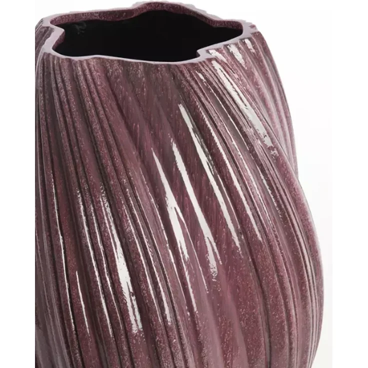 Bodenvase Vase YATUNG von Light & Living Dekovase Ø52x81 cm Aubergine Glänzend – Bild 3