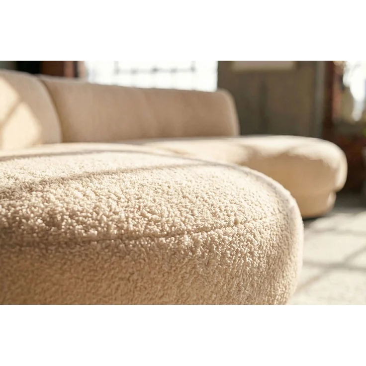 KAWOLA Big Sofa PADANA Stoff creme 86 x 166 x 410 cm – Bild 7