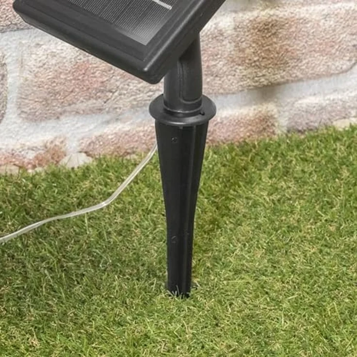 esotec LED Gartenleuchte Solarkette 10 Glühbirnen 4,5m +2m Zuleitung 2800K outdoor 102188, Dauerlicht oder Blinklicht, EIN/AUS, LED fest integriert, 2800K warmweiß, Dauerlicht oder Blinklicht, EIN/AUS – Bild 5