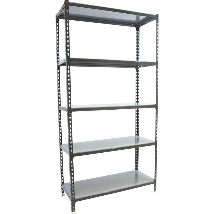 Simonrack Schwerlastregal, Lagerregal, 200 x 100 x 30 cm, Metallregal, Kellerregal, Biegestelle 180 kg, 5 Fachböden, Anthrazit/Verzinkt - Simonclick – Bild 1