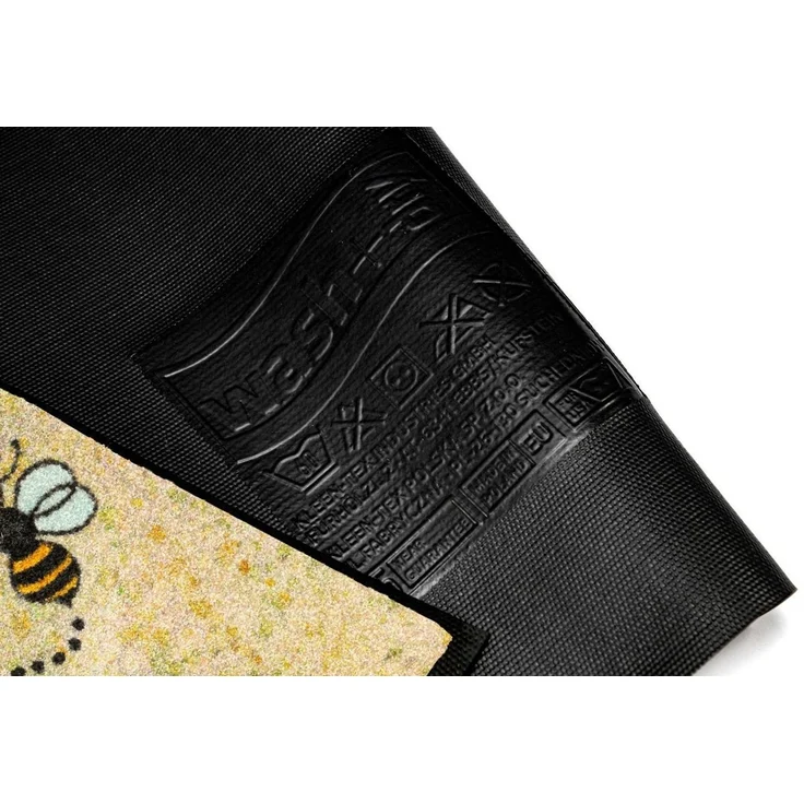 wash+dry by Kleen-Tex Fußmatte Bee Happy, rechteckig – Bild 3