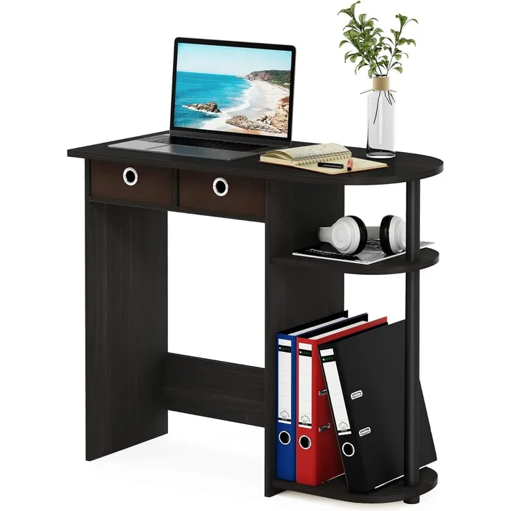 Furinno Go Green Laptop Notebook Computer Schreibtisch/Tisch, holz, Espresso/Schwarz/Braun, 39. 62x39. 62x72. 39 cm