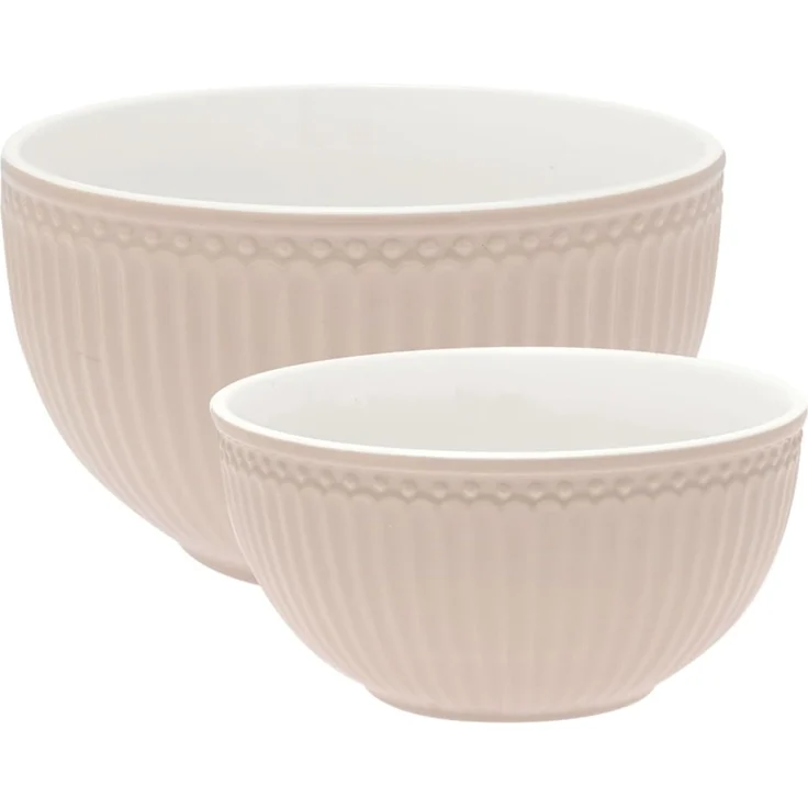 Greengate 2er Schüssel-Set Alice creamy fudge – Bild 1