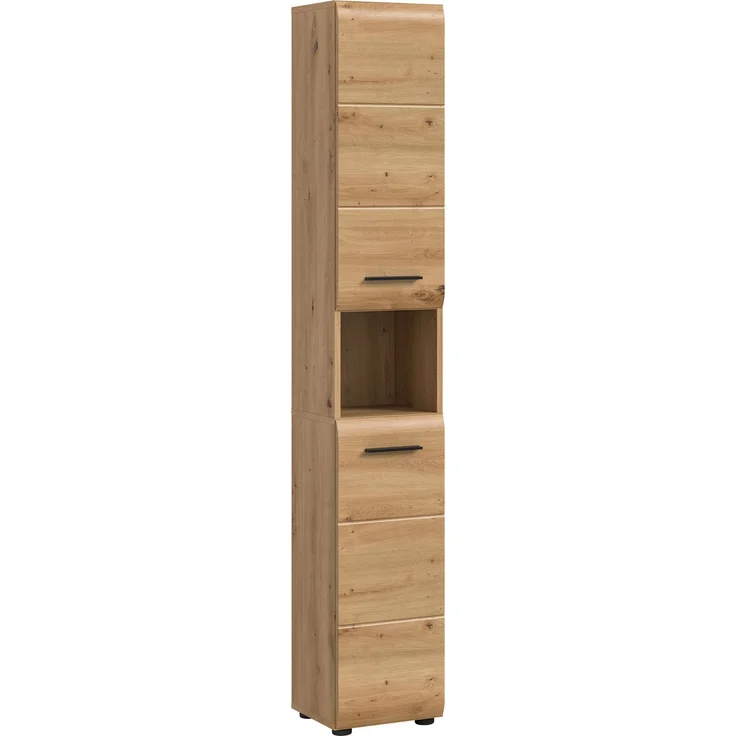 Hochschrank (B/H/T: 30x185x30 cm) in Artisan Oak Nachbildung und Artisan Oak Nachbildung – Bild 1