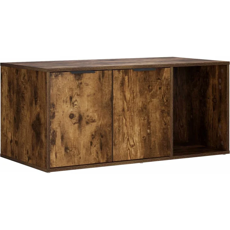 vidaXL Katzenkiste Möbel Räuchereiche 100 x 49 x 45 cm Holzwerkstoff 8014755 – Bild 2
