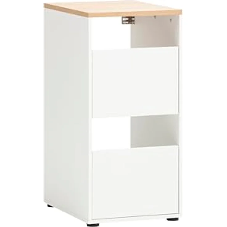 Schildmeyer Möbelset Solea Hauswirtschaftsraum 702068, Waschmaschinenumbau, Apothekerschrank, Mehrzweckschrank, mattweiß – Bild 5