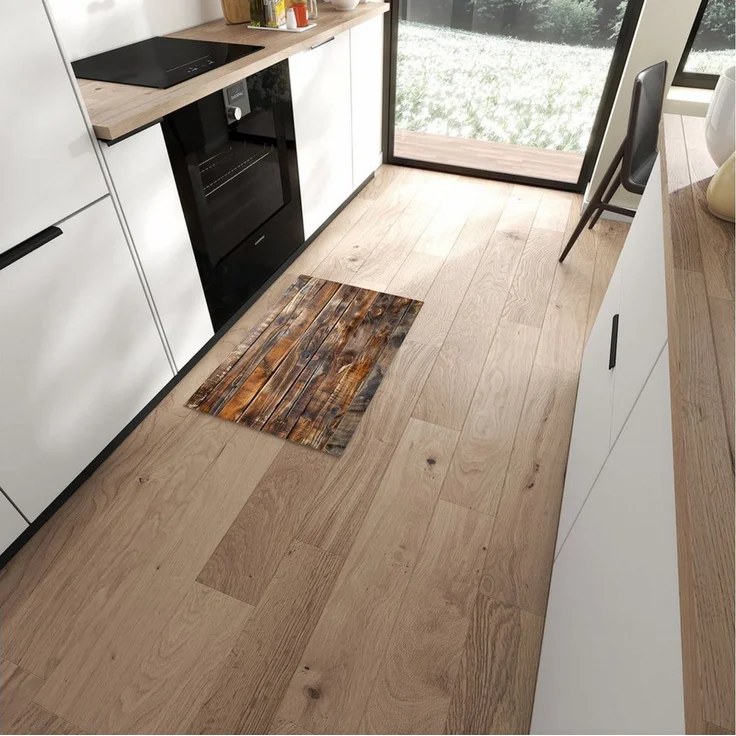 Primedeco Teppich Küchenteppich Holzmaserung PVC rutschfest abwaschbar Läufer, Rechteckig, Höhe: 3 mm, Pflegeleicht & Wasserabweisend – Bild 2