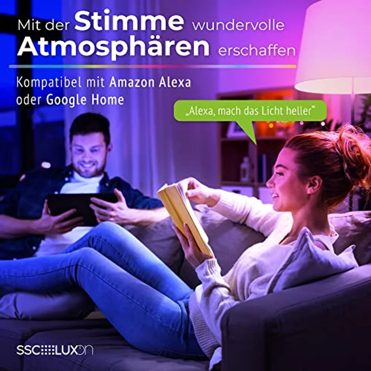 SSC-LUXon 3x BEDA Bad Einbaustrahler, IP65 dimmbar Smart mit WiFi RGB & Weißtönen, kompatibel mit Alexa, Siri & Google – Bild 3