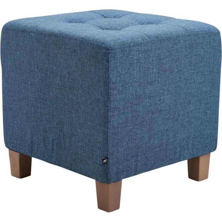 CLP 2er Set Sitzhocker Pharao, antik-hell mit hochwertiger Polsterung - Farbe:blau – Bild 4
