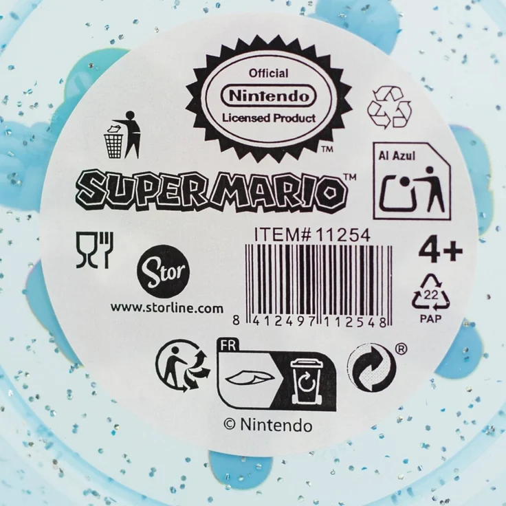 Super Mario Brotschale Set 4 teilig Polypropylen für Zuhause Kindergarten und Ausflug, (Spar-Set, 4-tlg) – Bild 4