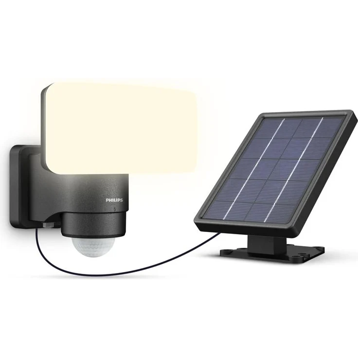 Philips Solar Wandleuchte Tylus schwarz 18,5 x 17 x 21 cm kaltweiß – Bild 3